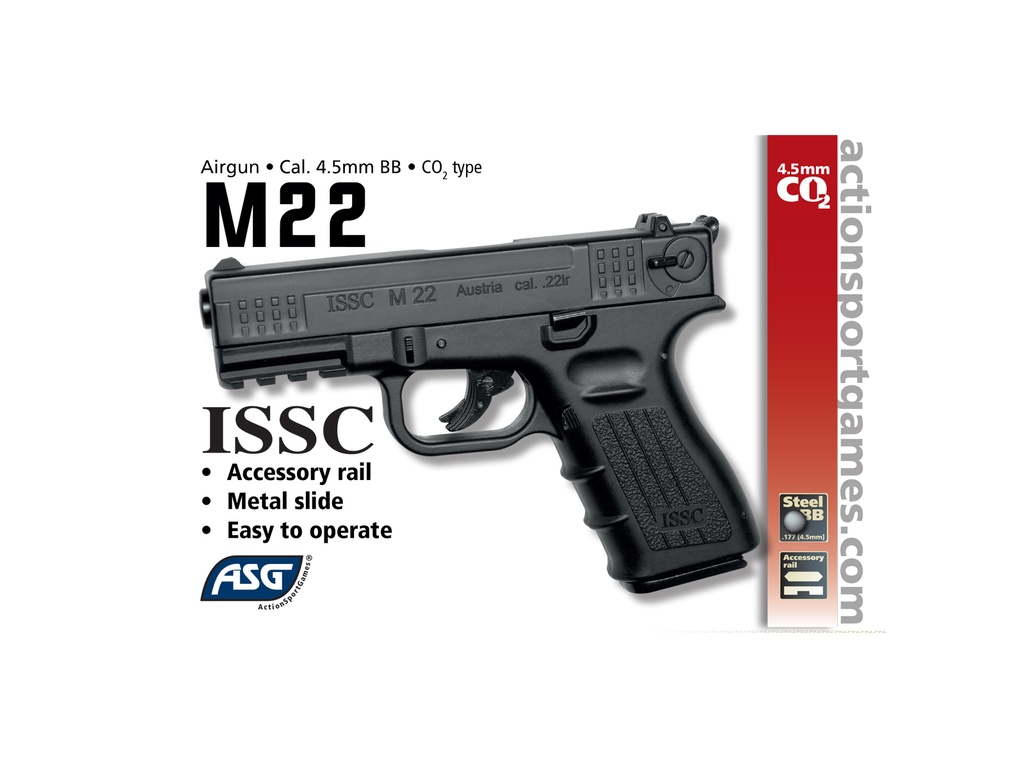 PISTOLA ISSC M22 CO2 BB CALIBRE 4.5 19802