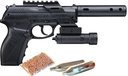 KIT CROSMAN CAL 4.5 PISTOLA C11 INC MUN Y 2 TAQ TACC11KT2