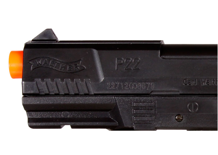 PISTOLA AIR SOFT WALTHER P22 NEGRA 260 FPS CALIBRE 4.5 2272001