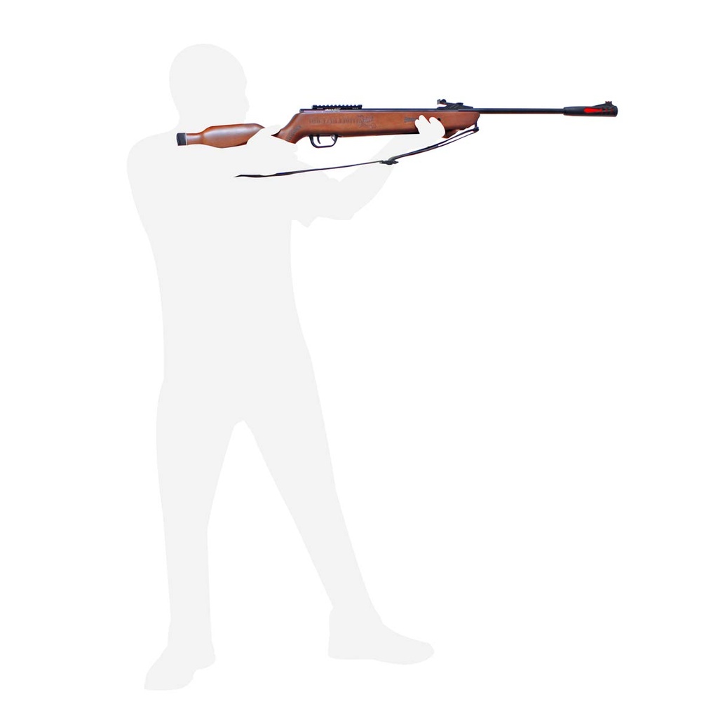 RIFLE DE DIABOLO MENDOZA CAL 5.5 QUETZALCOATL NP BARNIZ S/MIRA 20005123BZN00