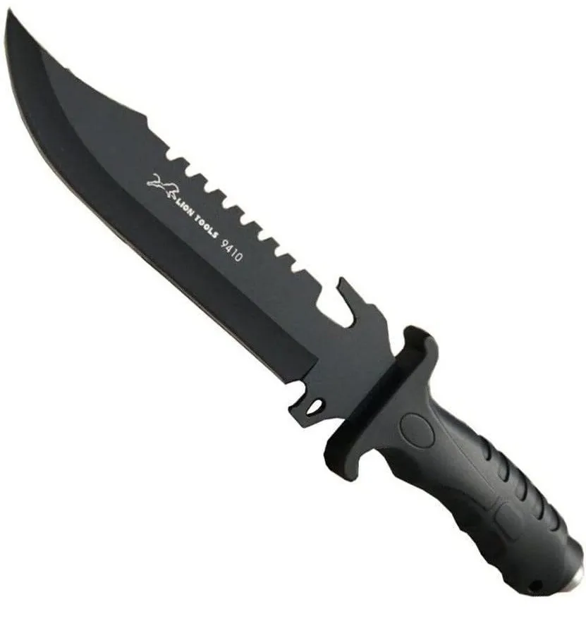 CUCHILLO LION TOOLS 7&quot; HOJA Y MANGO PAVONADO CON FUNDA  9410