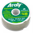 HILO MONOFILAMENTO ARATY P/PESCA NATURAL 100M 0.60MM 15HILONY053MA