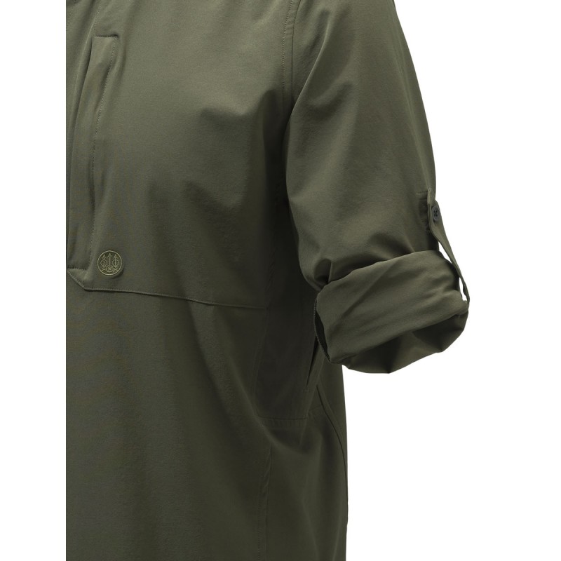 CAMISA BERETTA PLAIN LIGHTWEIGHT SHIRT GREEN MOSS LU901T216807AA