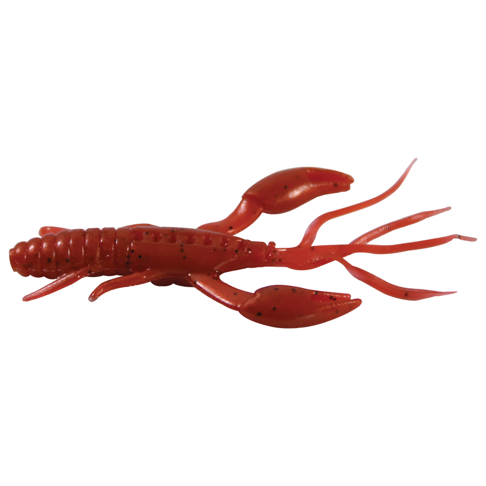 SEÑUELO PLASTICO GIMBEL P/PESCA 60 MM ROJO 5499 5 PZAS 15SENUEL024QI