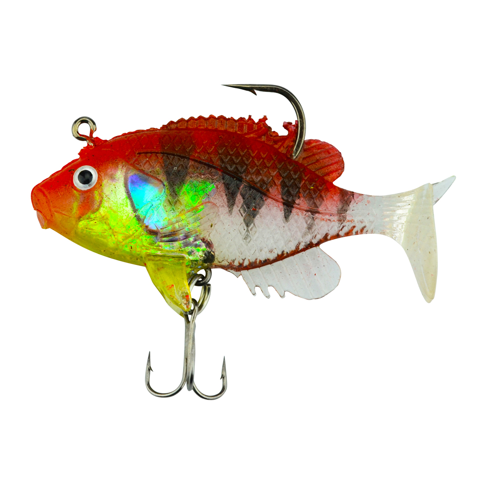 SEÑUELO PLASTICO GIMBEL P/PESCA 60MM 11G MODELO 5506 ROJO PZA 15SENUEL461CH