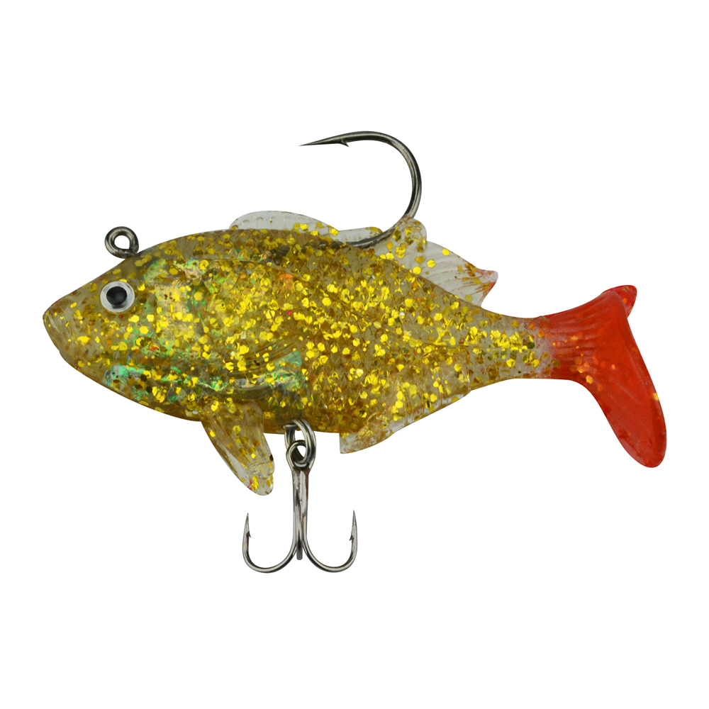 SEÑUELO PLASTICO GIMBEL P/PESCA 80MM 21G MODELO 5506 DORADO 15SENUEL463CH