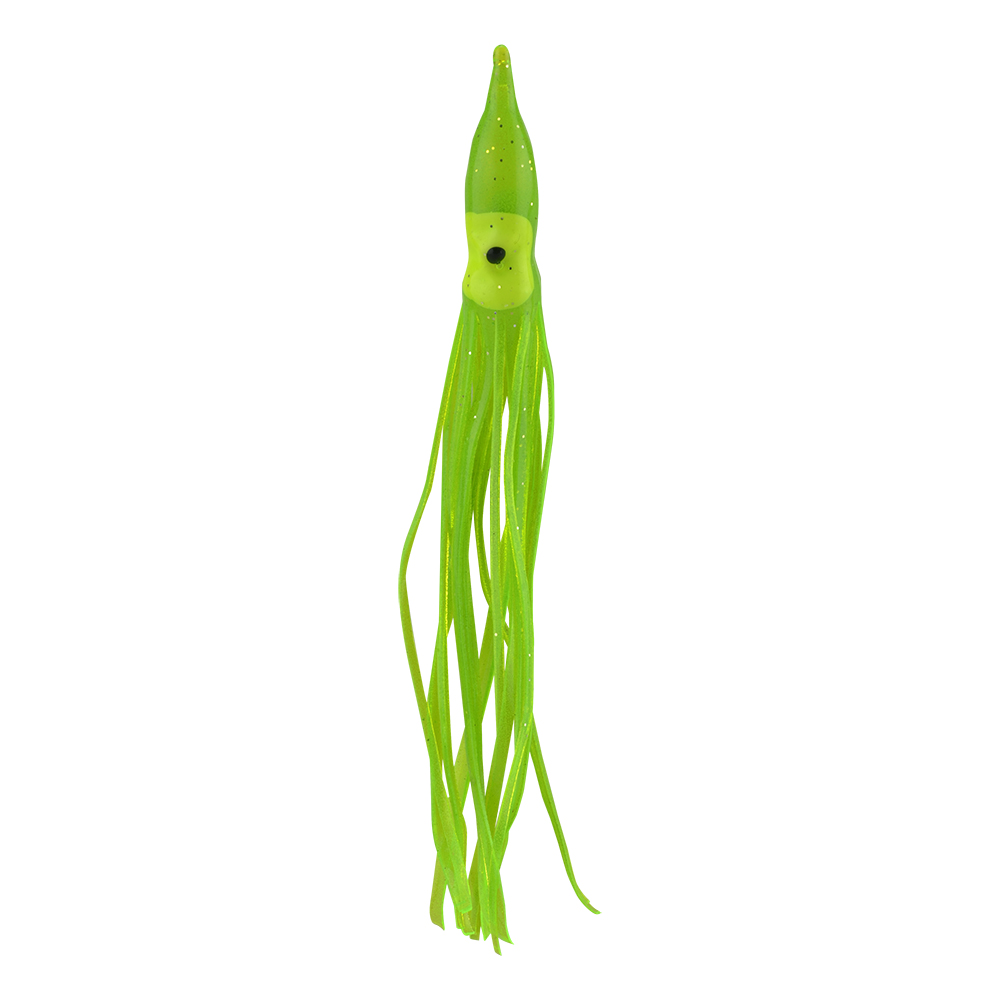 SEÑUELO PLASTICO GIMBEL P/PESCA OCTOPUS LUMINOSO 89MM 5 PZAS 15SENUEL328CH
