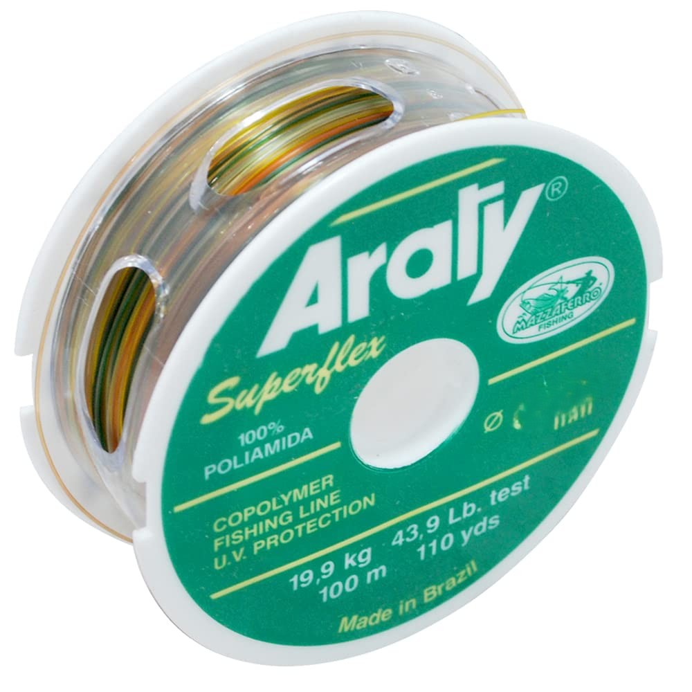 HILO MONOFILAMENTO ARATY P/PESCA MULTICOLOR 100M 0.25MM 15HILONY026MA