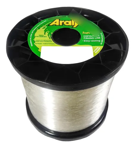 HILO MONOFILAMENTO ARATY P/PESCA NATURAL 1000M 0.60MM 15HILONY084MA