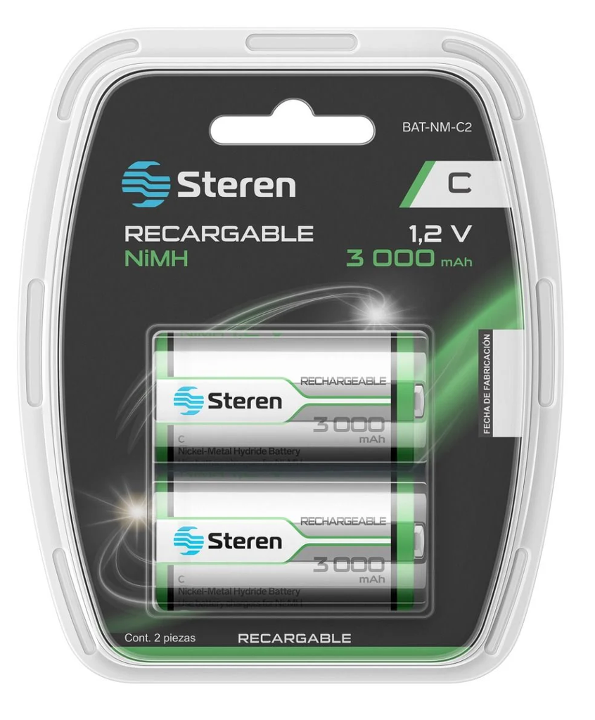 BATERIA STEREN RECARGABLE NIMH BAT-MN-C2