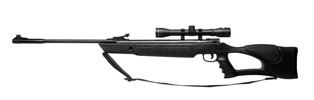 RIFLE DE DIABOLO MENDOZA CAL 5.5 BLACK HAWK POLIMERO 4X32 10005101PL02