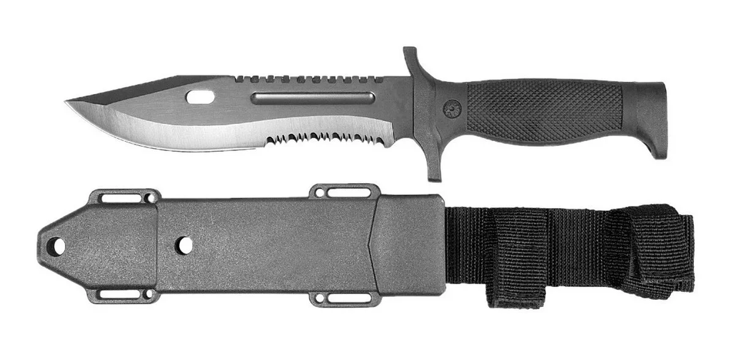 CUCHILLO LION TOOLS 7&quot; HOJA PAVONADA MANGO NGO C/FUNDA 9429