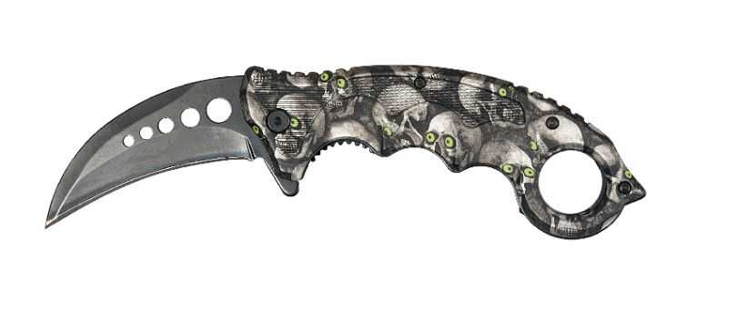 NAVAJA LION TOOLS 3 1/2&quot; GANCHO MANGO CALAVERA CLIP 9457