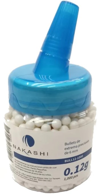 BULLETS NAKASHI 12G 6MM 1000 PZAS BULL12-