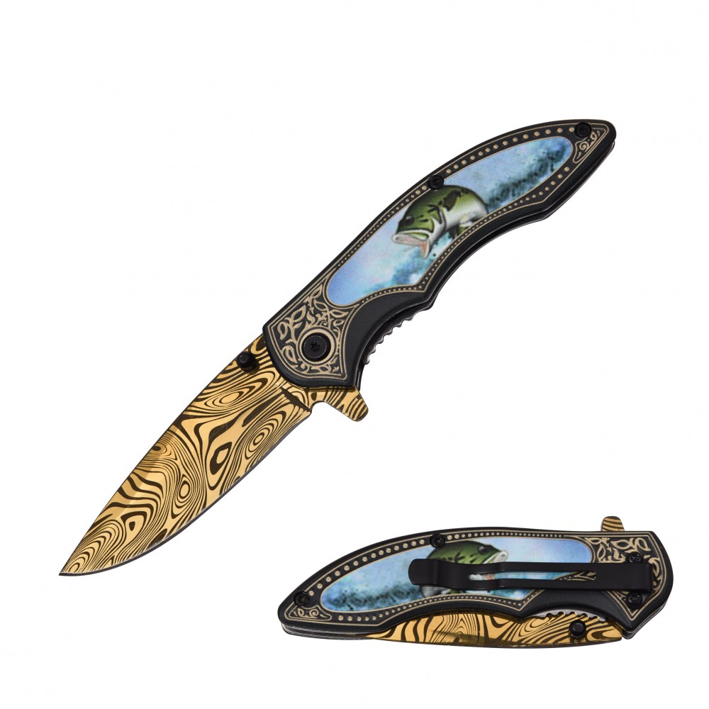 NAVAJA JAGUAR POCKET 4.5 ALUMINUM HANDLE FISH RT-7119