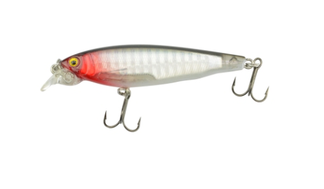 SEÑUELO CURRICAN GIMBEL P/PESCA 70MM 6.9G 9001 ROJO-BLANCO 15SENUEL383CH