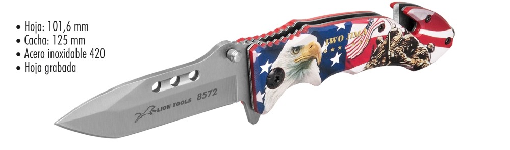 NAVAJA LION TOOLS 4&quot; AGUILA ROMPEVIDRIOS 8572