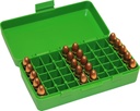 CAJA PARA CARTUCHOS PISTOLA 50 PZAS 9MM LUGER Y MAKAROV, 380 ACP, .30 LUGER P50-9M-10
