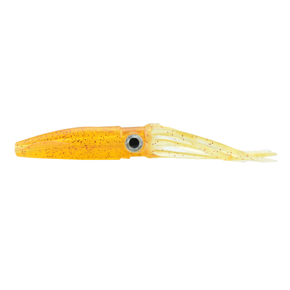 SEÑUELO PLASTICO GIMBEL P/PESCA 10CM NO. 5314 NARANJA 5 PIEZAS 15SENUEL453CH