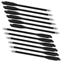 FLECHA BALLESTA MENDOZA DE PLASTICO 6.5 PULGADAS 12PACK MAR-023