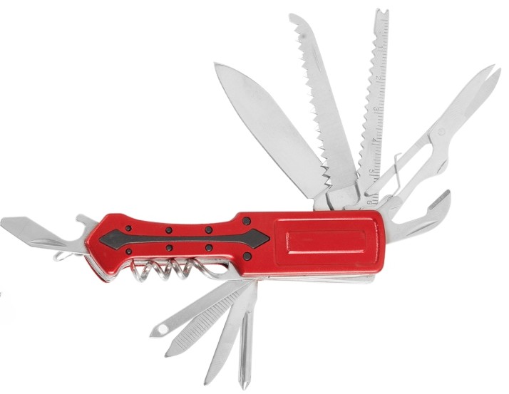 NAVAJA LION TOOLS 11 FINCIONES CACHA METAL ROJA 7067