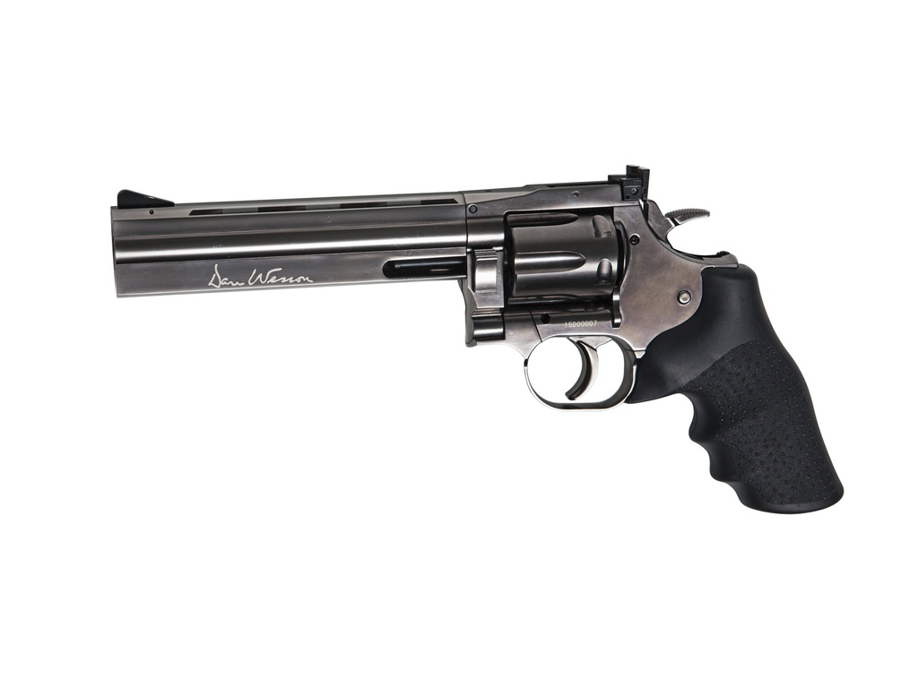 REVOLVER DAN WESSON 715 6&quot; CO2 PELLETS PLATA 18193