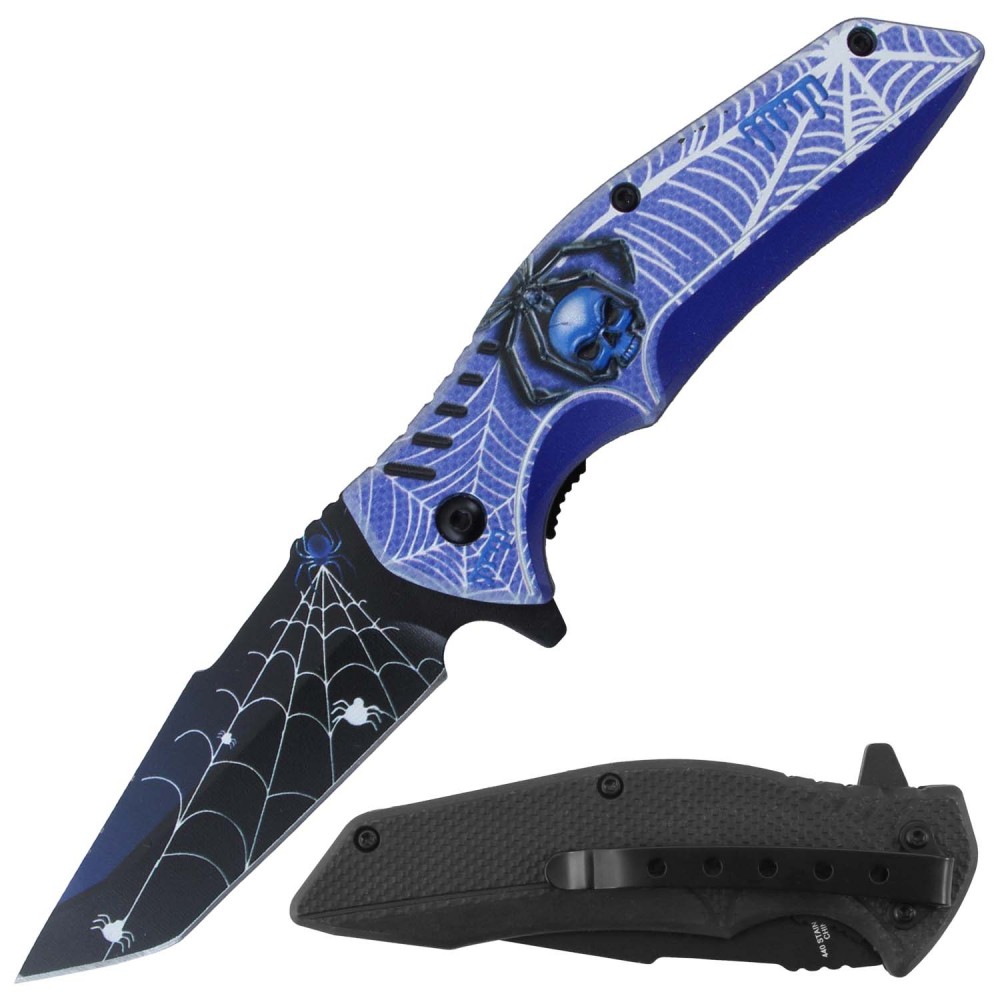 NAVAJA JAGUAR POCKET 4.5&quot; SPRING ASSITED KNIFE RT-7379BL