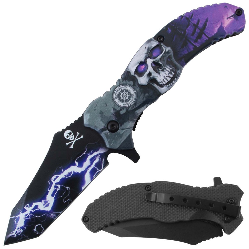 NAVAJA JAGUAR POCKET 4.5&quot; SPRING ASSITED KNIFE RT7386PP