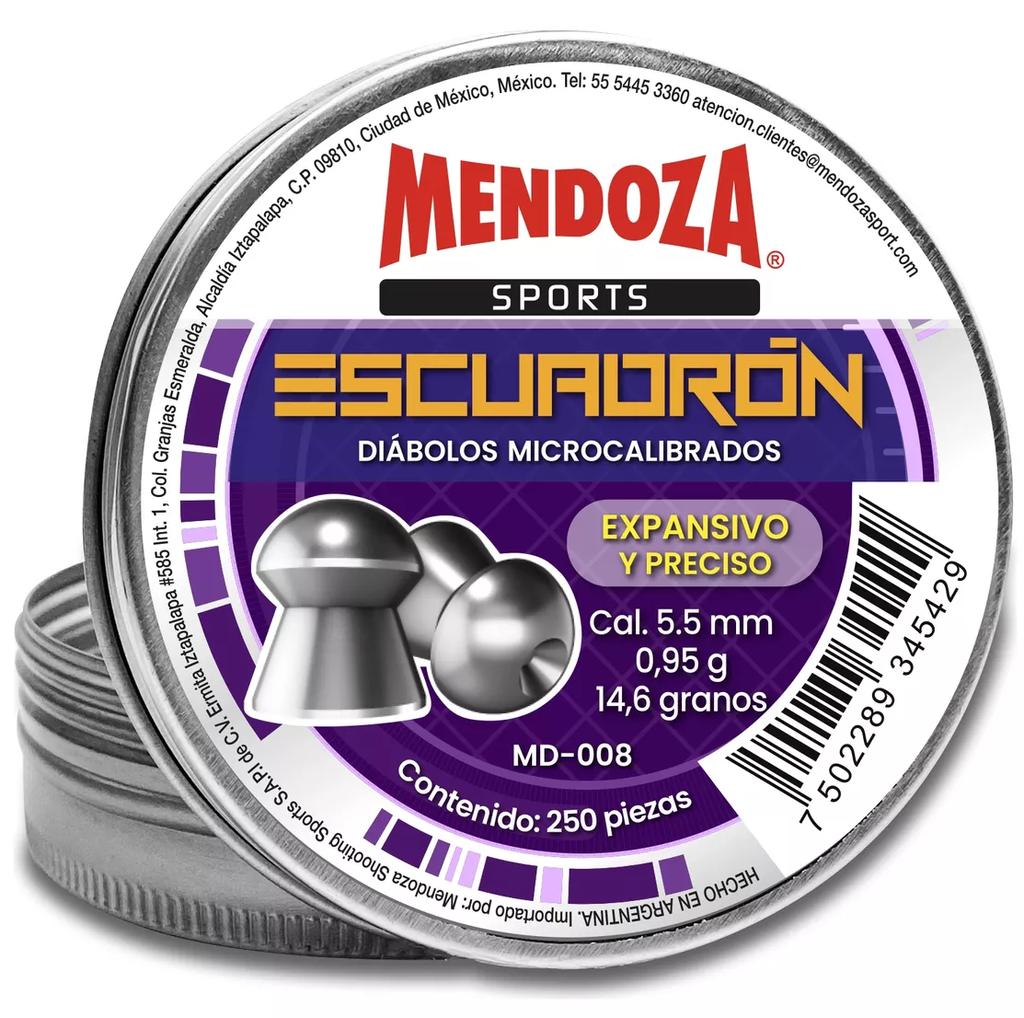 DIABOLO MENDOZA ESCUADRON 5.5 x 250 PZAS MD-008