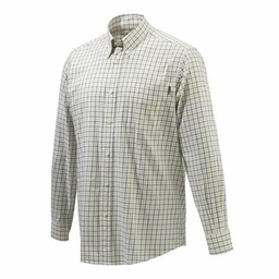 [CB210] CAMISA BERETTA WOOD BUTTON DOWN SHIRT GREY &amp; T U210T153301A9