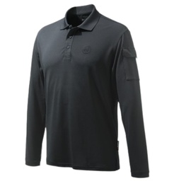 [PB25M] PLAYERA BERETTA POLO MILLER LONG SLEEVES BLACK MP025T2012099