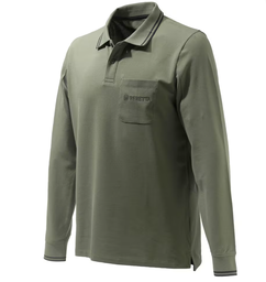 [PB45G] PLAYERA BERETTA POLO UOMO AIRMESH LS GREEN MP451T13540715