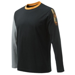 [TB34B] T-SHIRT BERETTA VICTORY CORPORATE SS BK &amp; ORANGE TS342T15570