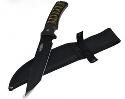 [CJF11] CUCHILLO JAGUAR 12&quot; FULL TANG HUNTING CAMPING RT-9011BK