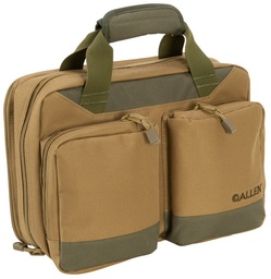 [E7603] ESTUCHE ALLEN DUOPLEX ATTACHE, TAN/OLIVE 7603