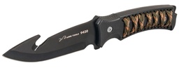[C9420] CUCHILLO LION TOOLS  5" HOJA PAVONADA MANGO C/CUERDA C/FUNDA 9420