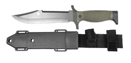 [C9424] CUCHILLO LION TOOLS 7&quot; HOJA PAVONADA MANGO RUBBER C/FUNDA 9424
