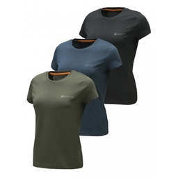 [TB991] T-SHIRT BERETTA WOMAN MOSS BLUE ECLIPSE BLACK TS991T20810MY2