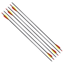 [FMF30] FLECHA BALLESTA MENDOZA FIBRA DE CARBONO 30 PULGADAS 5 PACK MAR-028