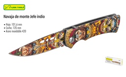 [N8567] NAVAJA LION TOOLS 4 1/2&quot; AUTO JEFE INDIO 8567