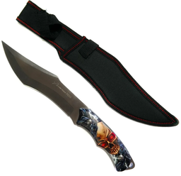 [C9433] CUCHILLO LION TOOLS 8&quot; MANGO CALAVERA CON FUNDA 9433