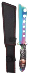 [C9434] CUCHILLO LION TOOLS 7 1/2&quot; HOJA TORNASOL MANGO CALAVERA C/FUNDA 9434