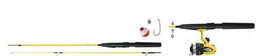 [CG180] CAÑA COMBO SPINNING GIMBEL P/PESCA C/CARRETE ACCESORIOS 165CM DF218 15CANAPE180CH