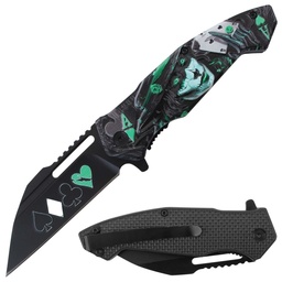 [NJ87G] NAVAJA JAGUAR POCKET 4.5&quot; SPRING ASSITED KNIFE RT7386RD (copia)