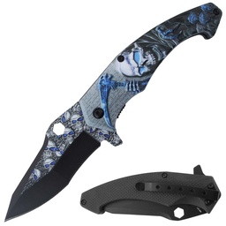 [NJ83B] NAVAJA JAGUAR POCKET 4.75&quot; SPRING ASSITED KNIFE RT-7364BK (copia)