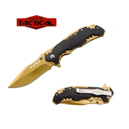 [NJH0G] NAVAJA JAGUAR POCKET 4.5&quot; HONEY SPRING ASSITED KNIFE RT-7090BL (copia)