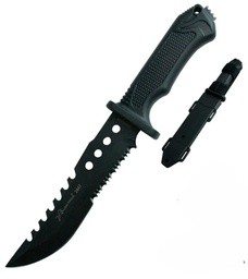 [C2447] CUCHILLO LION TOOLS 7&quot; PAVONADO MANGO RUBER FUNDA NYLON 2447