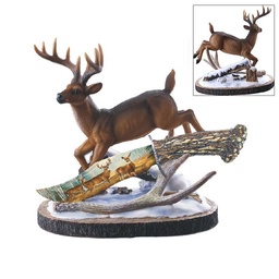 [CJD07] CUCHILLO DECORATIVO JAGUAR FANTASY RESIN ART BLADE WITH STAND DEER RT-6007DR