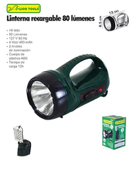 [LR816] LINTERNA LION TOOLS REC 1W1 LED L/ALCAN +8LED 8816