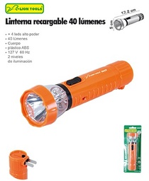[LR820] LINTERNA LION TOOLS REC 5W LED L/ALCAN +4LED 8820
